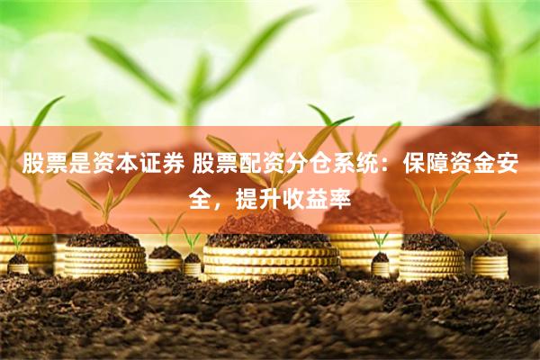股票是资本证券 股票配资分仓系统：保障资金安全，提升收益率