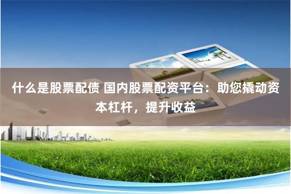 什么是股票配债 国内股票配资平台：助您撬动资本杠杆，提升收益